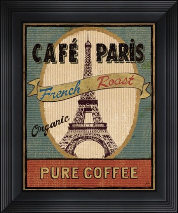 Framed Coffee Blend Label II Print