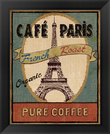 Framed Coffee Blend Label II Print