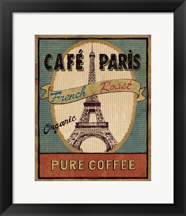 Framed Coffee Blend Label II Print