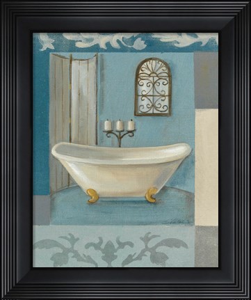 Framed Antique Bath I Print