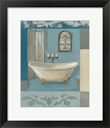 Framed Antique Bath I Print