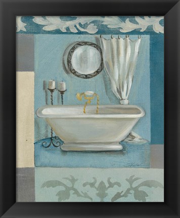 Framed Antique Bath II Print