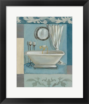 Framed Antique Bath II Print