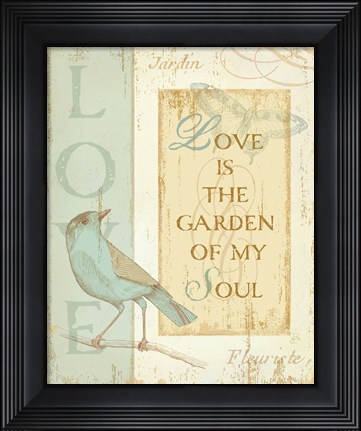 Framed Secret Garden I Print