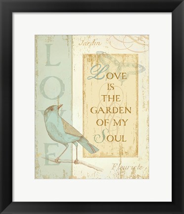 Framed Secret Garden I Print