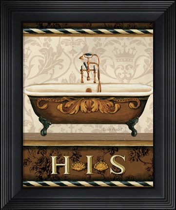 Framed Bourgoisie Bath I Print