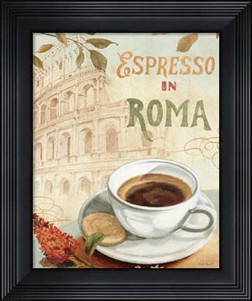 Framed Cafe in Europe III Print