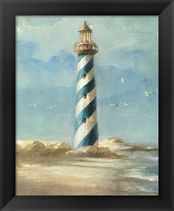 Framed Lighthouse I Print