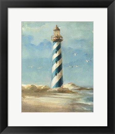 Framed Lighthouse I Print