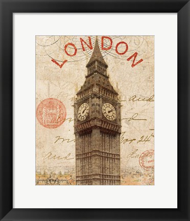 Framed Letter from London Print