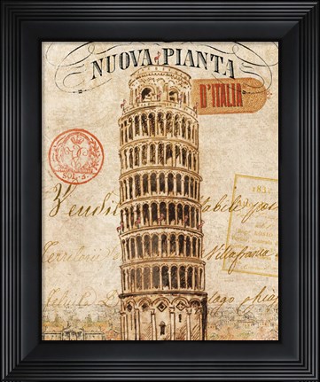 Framed Letter from Pisa Print