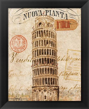 Framed Letter from Pisa Print