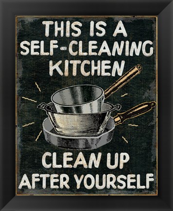 Framed Self Cleaning Kitchen Print