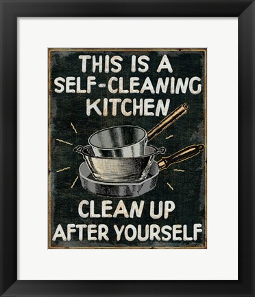 Framed Self Cleaning Kitchen Print