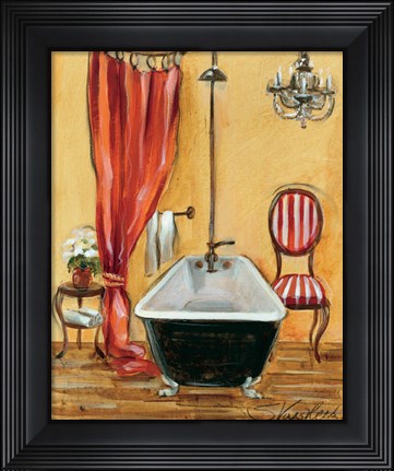 Framed Tuscan Bath III Print