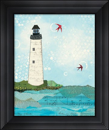 Framed Coastal Notes II Print