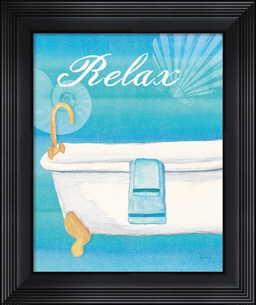 Framed Seashells Spa II Print