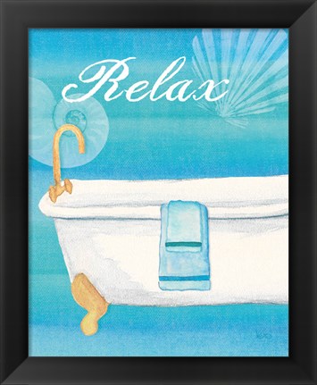 Framed Seashells Spa II Print