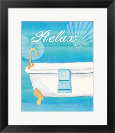 Framed Seashells Spa II Print