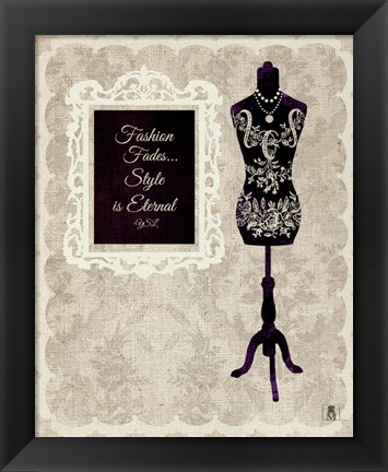 Framed Chic Dress Form II Print