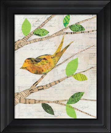 Framed Birds in Spring II Print