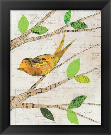 Framed Birds in Spring II Print