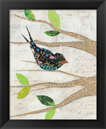 Framed Birds in Spring III Print