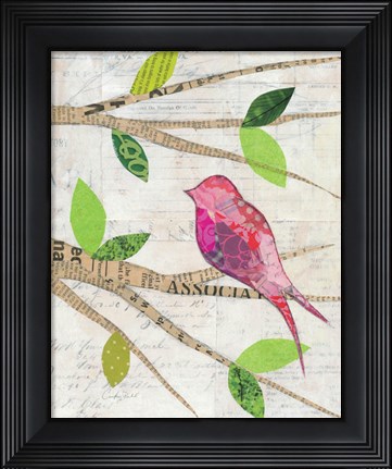 Framed Birds in Spring IV Print