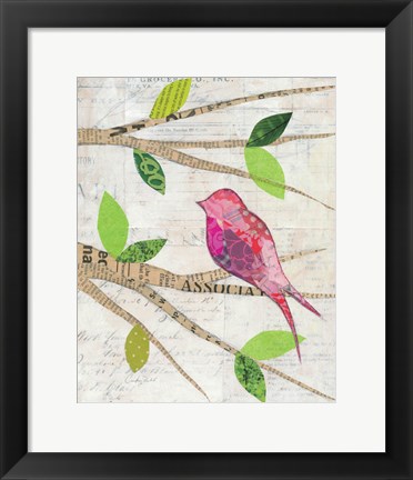 Framed Birds in Spring IV Print