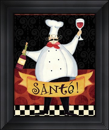 Framed Bon Appetit III Print