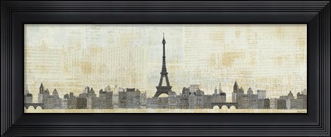 Framed Eiffel Skyline Print