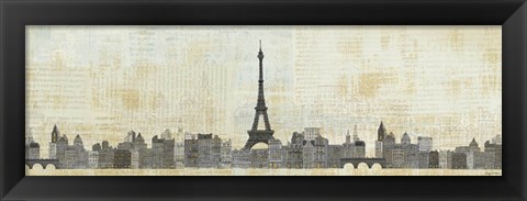 Framed Eiffel Skyline Print