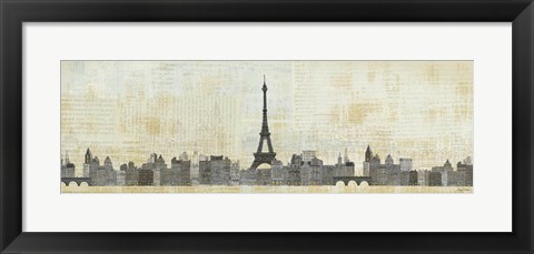 Framed Eiffel Skyline Print