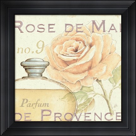 Framed Fleurs and Parfum I Print