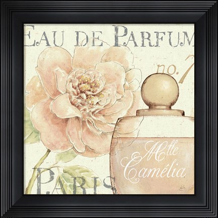Framed Fleurs and Parfum II Print