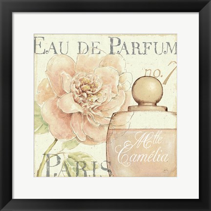 Framed Fleurs and Parfum II Print