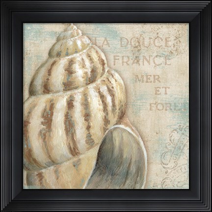 Framed La Plage I Print