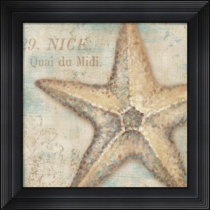 Framed La Plage II Print