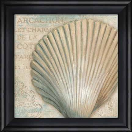 Framed La Plage IV Print