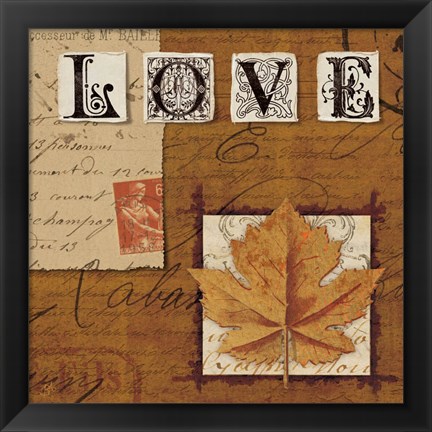 Framed Natures Journal - Love Print