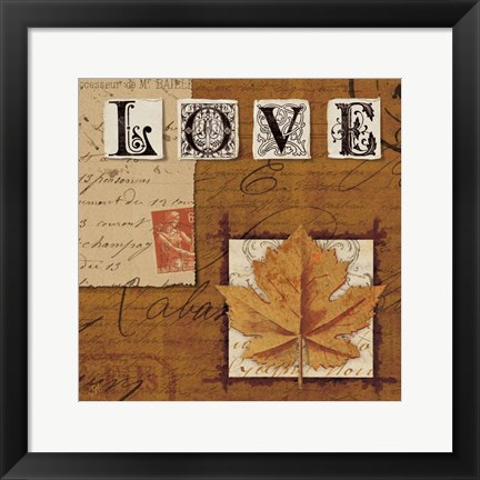 Framed Natures Journal - Love Print