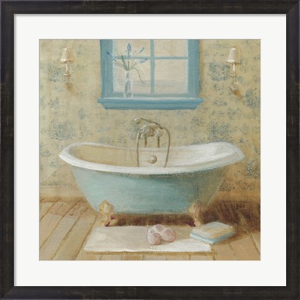 Framed Victorian Bath I Print
