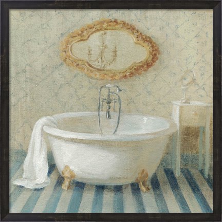 Framed Victorian Bath II Print