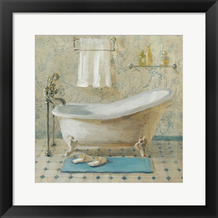 Framed Victorian Bath III Print