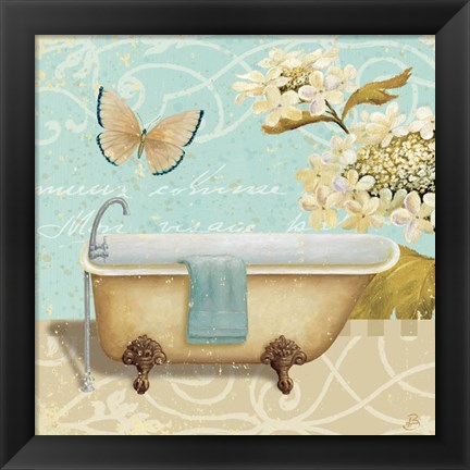 Framed Light Breeze Bath II Print