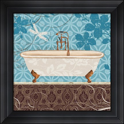 Framed Eco Motif Bath II Print