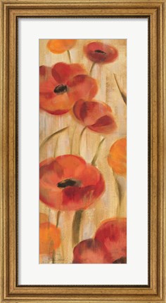 Framed May Floral Panel I Print