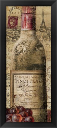 Framed European Wines II Print