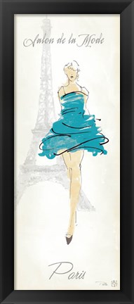 Framed Fashion Lady I Print