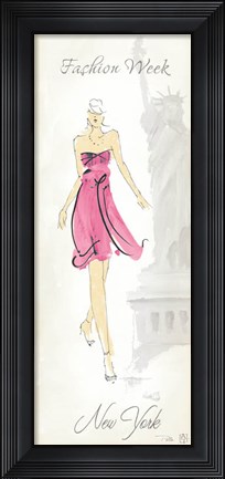 Framed Fashion Lady II Print